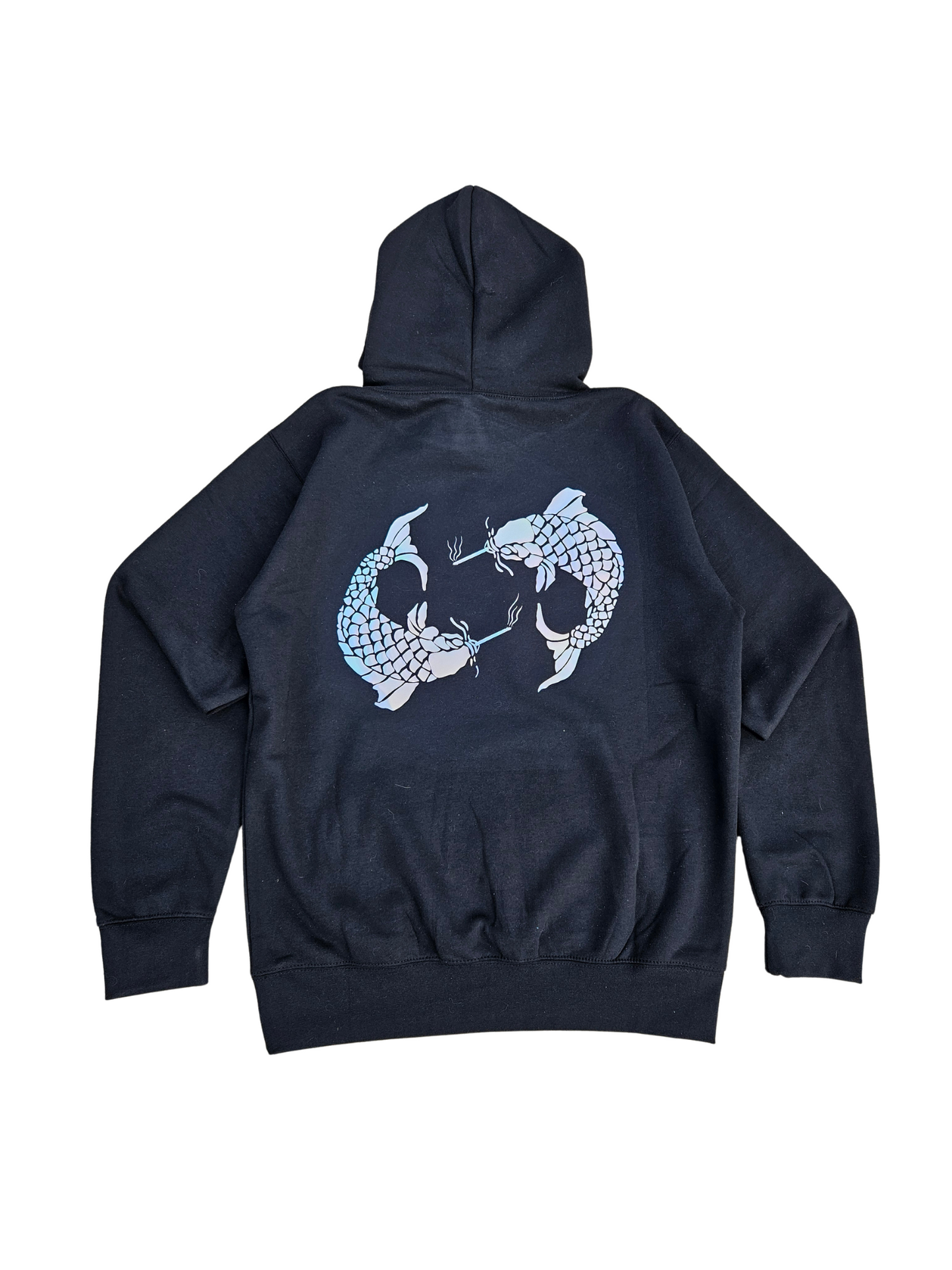Bad fish holographic hoodie